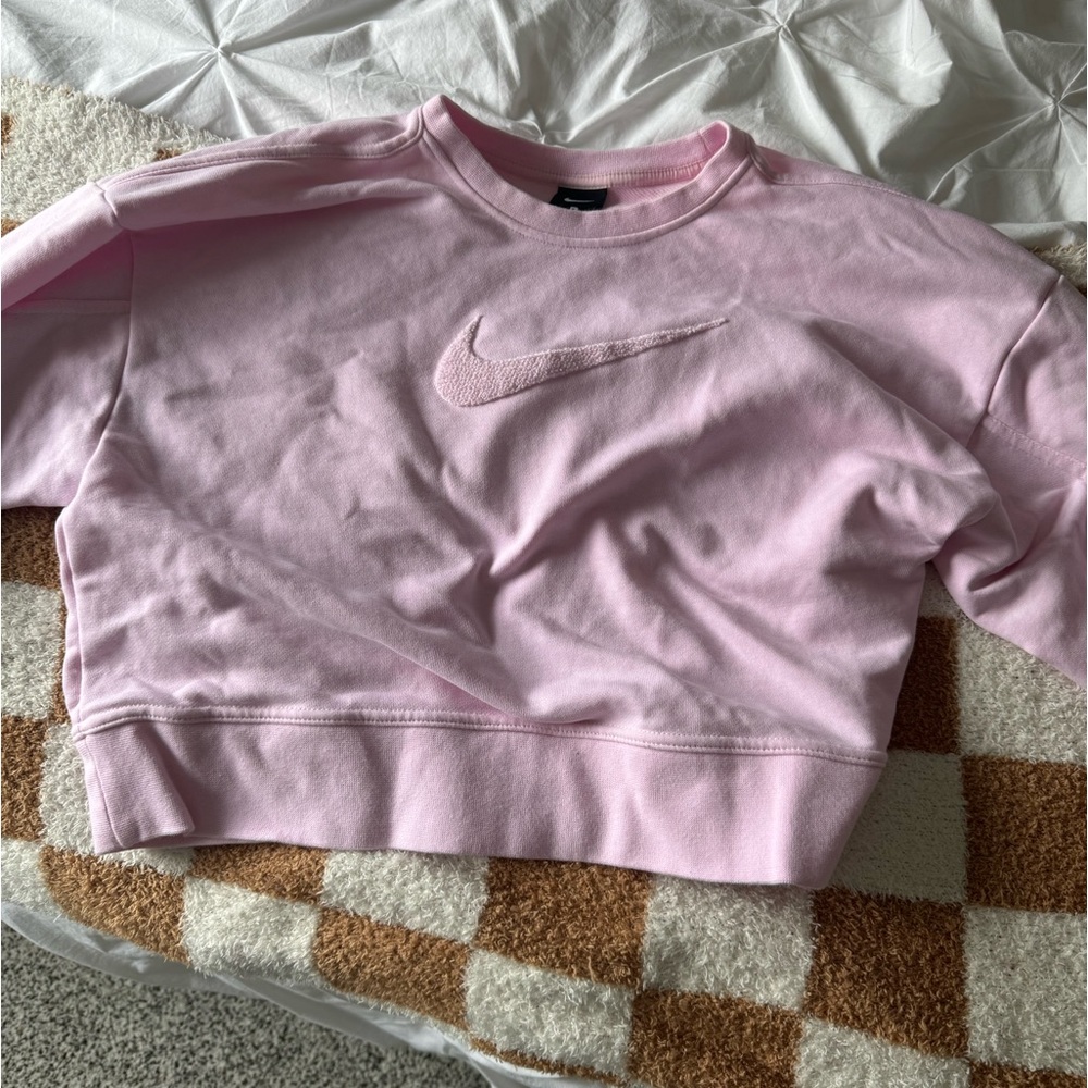 nike fuzzy terry cloth crewneck
